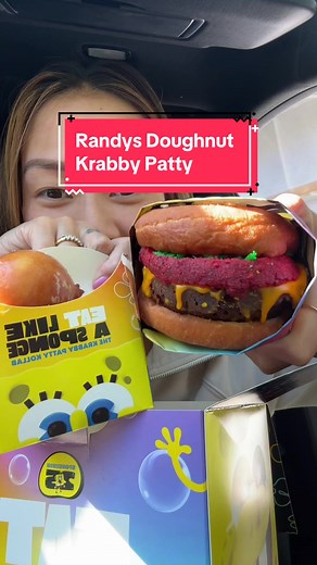 Randy's Donuts Doughnut & Krabby Patty Review