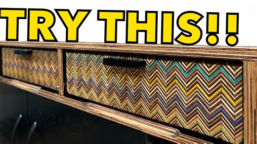 Pattern plywood for easy to make drawers