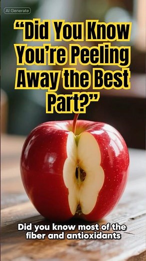 🍎 Did You Know Most Apple Nutrients Are in the Skin?