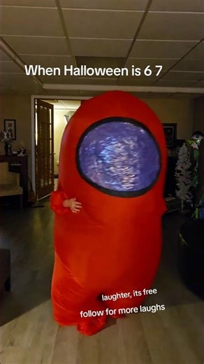 Among Us costume is 6 7 #amongus #67 #genalpha #coolyourjetts #Halloween