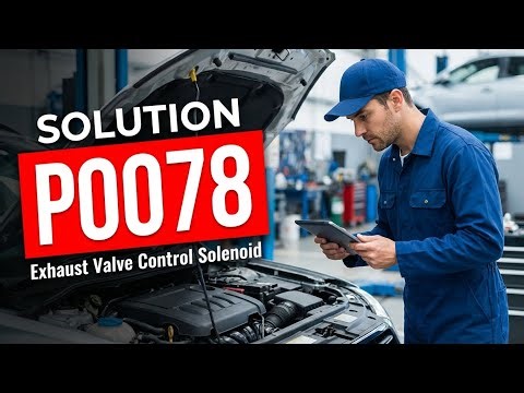 HOW TO FIX P0078 OBD II ERROR CODE Exhaust Valve Control Solenoid Circuit Bank 1 Test