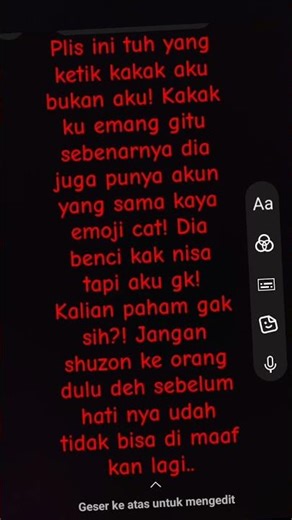 JANGAN TUDUH ORABG DULU NAPA!