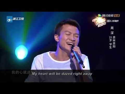 The Voice of China - Zhou Shen sings "Huan Yan" (with English subtitles)