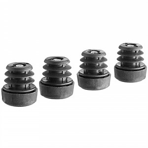 Lancaster Table & Seating Alloy Adjustable Feet for Table Legs - 4/Pack