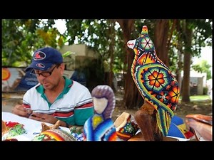 Bucerias "Huichol Artist" Martin Jimenez Garcia & his DaZzling beadwork.