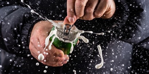 You can’t stop a shaken beer can from fizzing over by tapping it, study finds