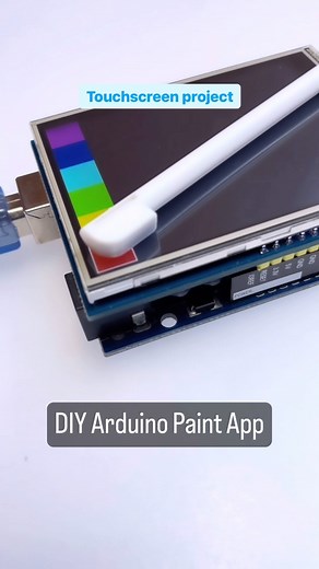 arduiNote on Instagram: "Magical Arduino DIY Paining App Project with TFT Touchscreen Module and Pen #arduino #art #electronics #technology #engineering #viral"