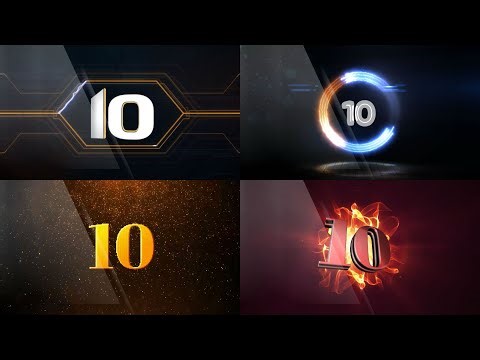 Lightning effects shocking countdown HD video