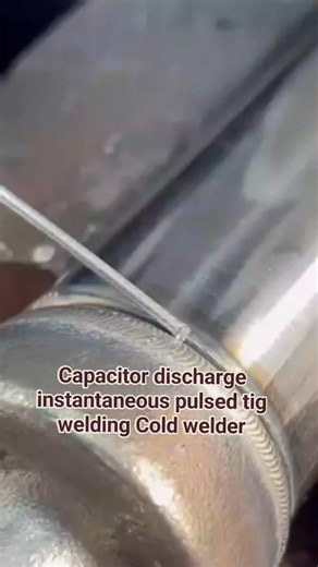 Capacitor discharge instantaneous pulsed tig welding Cold welder. #highlights2025 #highlightseveryone #reelsvideoシ #reelsviralシ #followerseveryone #highlightseveryonefollowers2025 #reelsviralシfb #highlightseveryonefollowers #highlightsシ゚ #reelsfbシ | Oliver Zamora