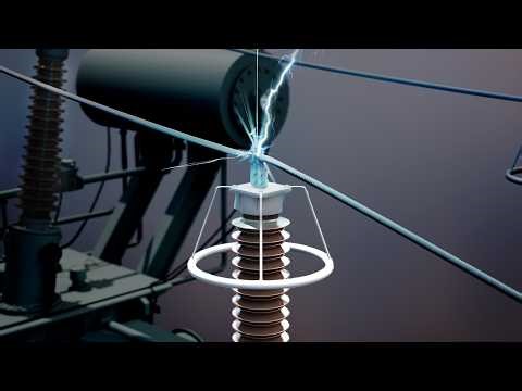 How Lightning Arresters Save Power Systems ? | Detailed 3D Animation
