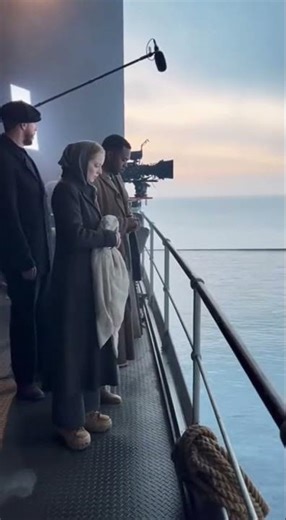 Titanic BTS: Filming the Final Moments on Deck 🌅🌊🎬 #TitanicBTS #FinalMoments #BehindTheScenes