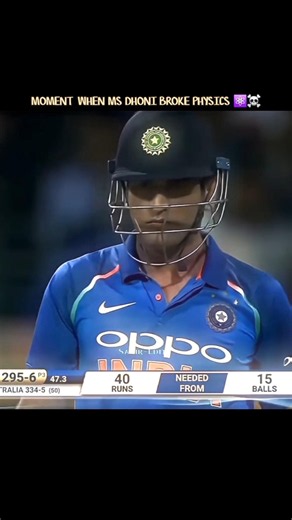 MSD Broke Physics 💀🔥 #msdhoni #cricketlover #shorts