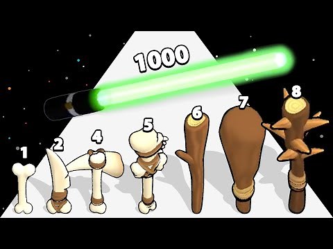 TOOL EVOLUTION 3D - Level Up Bone Weapon (Satisfying Mobile Game)