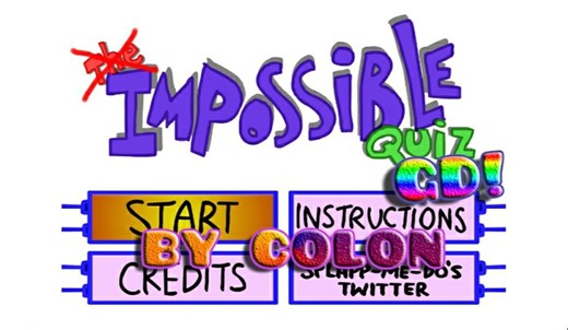 【几何冲刺/有剧透慎入】全网首发？超级详细的不可能荒谬关卡的突破——Impossible Quiz GD