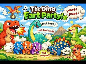 The Dino Fart Party! Get ready to laugh and sing with our silly dinosaur friends! #cocomelon