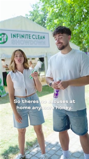 10K views · 30 reactions | Took on the #TheInfiniteCleanShowdown challenge… and came out winners!  with the cif_uki Infinite + Clean, one spray really does clean it all! cleanipedia #TheInfiniteCleanShowdown #ad | Poppy Hollins | Facebook
