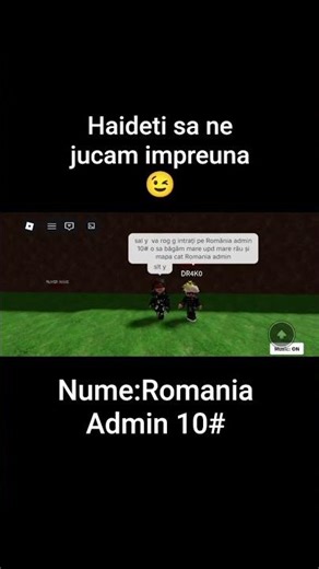 Romania Admin 10# #roblox #5pasidebine