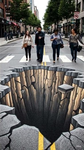 3d Road Illusion #3d #3droad #3dillusion #drawing #ai #aivideo #ytcreate #shorts #viral #trending