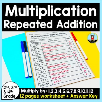 Repeated Addition Worksheet | Beginning Multiplication Worksheets
