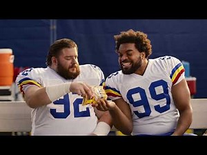 Haribo Two football players talking like babies commercial