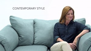 Signature Design by Ashley Darcy Casual Plush Loveseat, Black