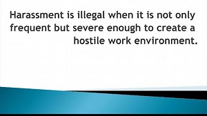 Preventing harassment in the workplace