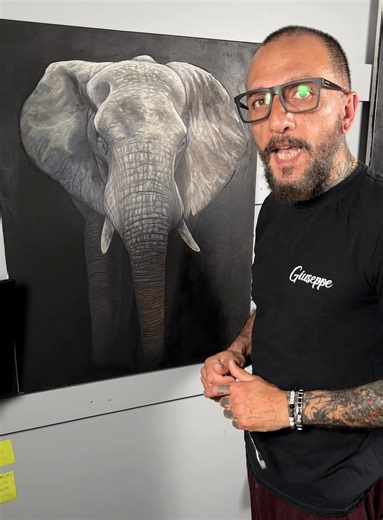 4.9K views · 258 reactions | Working on this Elephant oil painting #oilpainting #italianartist #fineart #fineartpainting #arttutorial #artlovers | G.Mammano Art | Facebook