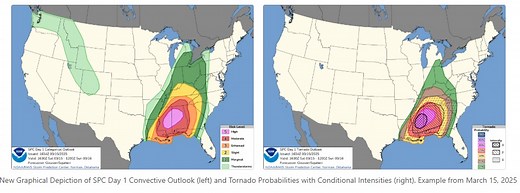 Storm Prediction Center makes changes to its convective outlook