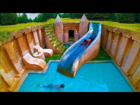 [ Full Video ] Building Cave Platinum Underground Swimming Pool With Underground Private Living Room