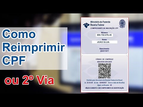 Como Imprimir CPF no Site da Receita Federal - e Salvar em PDF