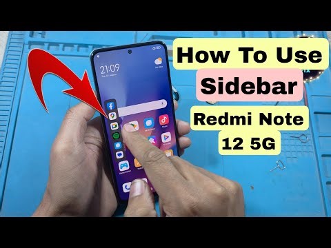 How to Use Sidebar Redmi Note 12 5G | Redmi Note 12 5G sidebar enable apps customize kaise kare
