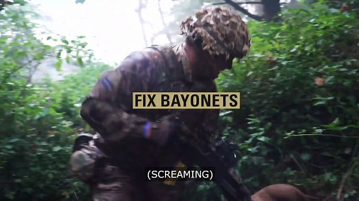 'Fix bayonets' is a phrase most soldiers will never hear in combat but it’s something all our soldiers train for. The Royal Scots Dragoon Guards show us the gruelling nature of their bayonet training, demanding high levels of focus and controlled aggression. See more about them 👉 http://ow.ly/VRsO50CdhXE | British Army