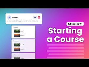 How to Start a Course on Beacons