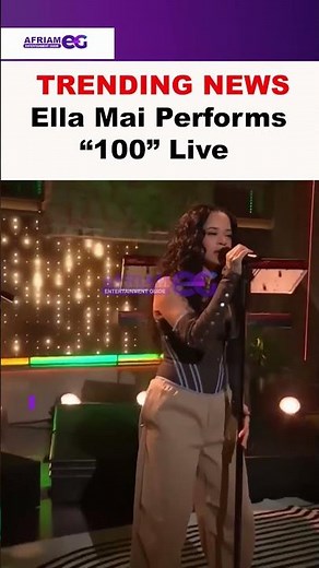 Ella Mai Performs “100” Live 🥺🎤🔥