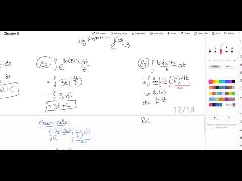 MAT 271 Section 5.6 Integrals of Exp and Log Functions OpenStax