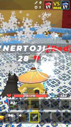 EASY 1 VS 1😮‍💨 #bmgo #shorts #blockmango #bedwars #amman