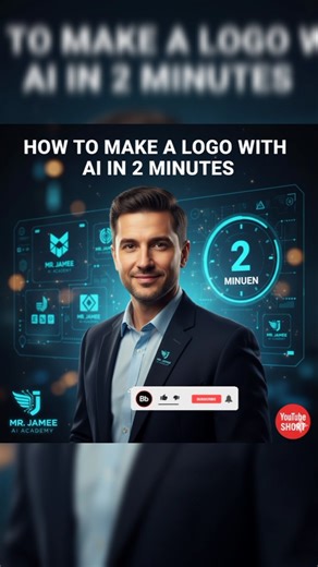 2- Minutes AI Logo Hack ✨🚀🎨 #ailogodesign #aitools #aiforbeginners