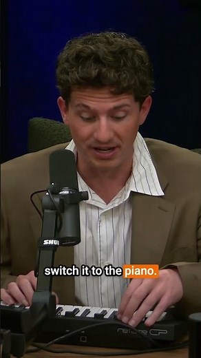 Charlie Puth's piano makes things more interesting. #podcast #comedy