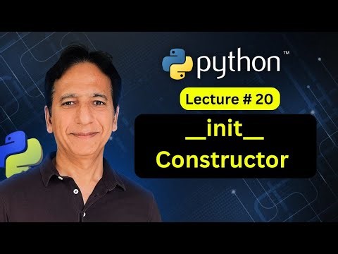 Python - Lecture 20 - __init__ constructor