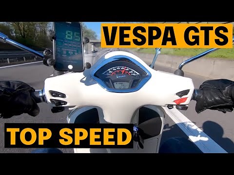 Vespa GTS 300 hpe Top Speed | GPS vs. Speedometer