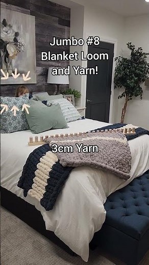 It's like a weighted blanket - Jumbo Blanket Loom for 1" thick yarn