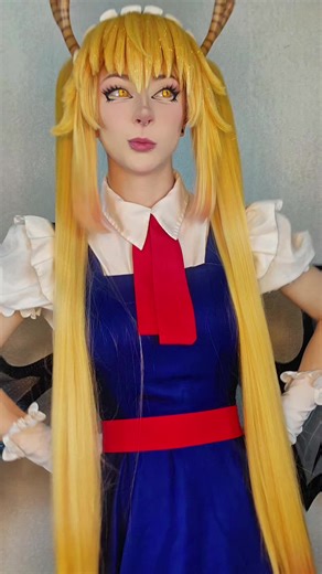 She got that 1000mph throw!!! ♡ #tohrukobayashi #kobayashidragonmaid #tohrucosplay #cosplay #tohrukobayashicosplay