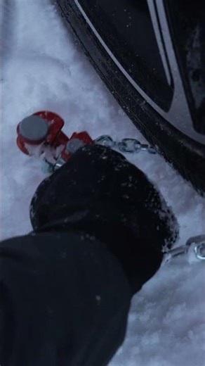 How to fit snow chains in real winter conditions