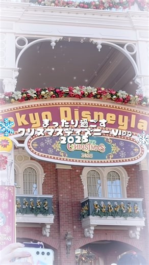 [Weekday] Chilling out at the super crowded Disneyland ⛄️ [Christmas Vlog]