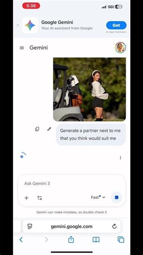 A photo of me and my AI generated #golf boyfriend