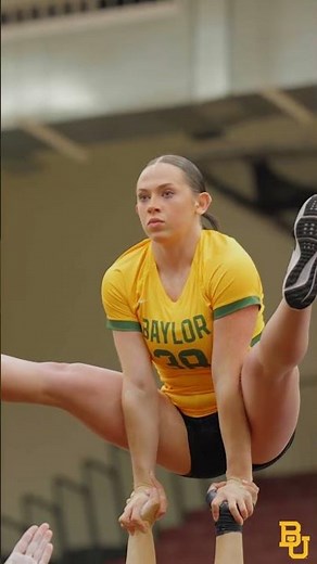CHECK this out 😃 with Baylor Acrobatics & Tumbling #SicEm