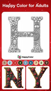 Color Your Holiday Magic! | Happy Color - Color by Number