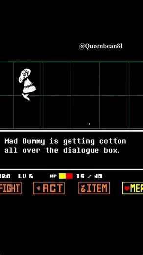mad dummy fight sped up #undertale #videogames #gaming #spedup