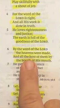 The SOVEREIGNTY of the LORD! PSALM 33