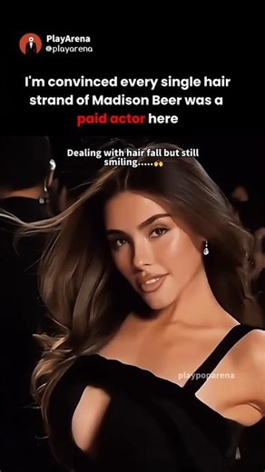 every single hair strand on madison beer is clearly a paid actor in this video #madisonbeer